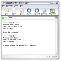 CapeSoft Office Messenger 3.00 screenshot. Click to enlarge!