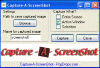 Capture-A-ScreenShot 1.05 screenshot. Click to enlarge!