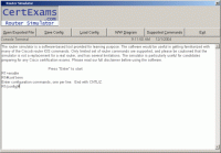 CertExams.com CCNA Network Simulator. 2.0 screenshot. Click to enlarge!