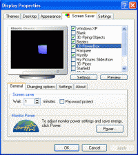 Chaotic Chance Screensaver Manager 2.21 screenshot. Click to enlarge!
