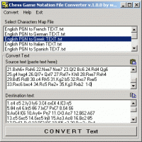 Chess Game Notation File Converter 1.0 screenshot. Click to enlarge!