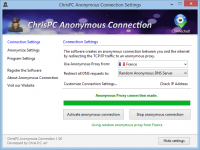 ChrisPC Anonymous Connection 1.40 screenshot. Click to enlarge!