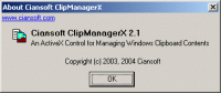 ClipManagerX 2.1 screenshot. Click to enlarge!