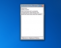 Clipboard History Manager 1.0.0.4 screenshot. Click to enlarge!
