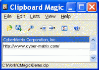 Clipboard Magic 5.04.5.040 screenshot. Click to enlarge!