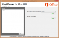 Cloud Manager for Office 2013 0.4 screenshot. Click to enlarge!