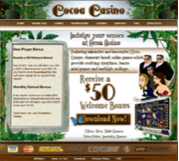 Cocoa Casino by Online Casino Extra 2.0 screenshot. Click to enlarge!