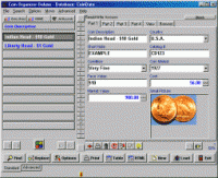 Coin Organizer Deluxe 4.0 screenshot. Click to enlarge!