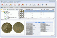 CoinManage Coin Collecting Software 2011 screenshot. Click to enlarge!