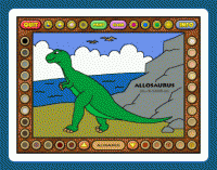 Coloring Book 2: Dinosaurs 4.22.00 screenshot. Click to enlarge!