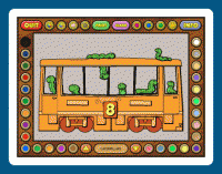 Coloring Book 6: Number Trains 4.22.05 screenshot. Click to enlarge!