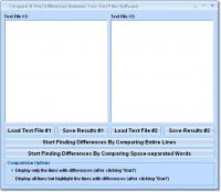 Compare & Find Differences Between Two Text Files Software 7.0 screenshot. Click to enlarge!