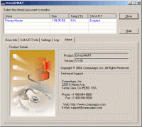 CompuApps DriveSMART 1.11 screenshot. Click to enlarge!