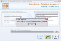 Convert MySQL to SQL Server 2.0.1.5 screenshot. Click to enlarge!