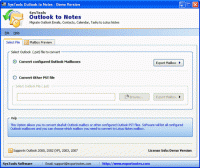 Convert Outlook to Notes 6.0 screenshot. Click to enlarge!