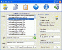 Cookie Spy SE 1.0 screenshot. Click to enlarge!