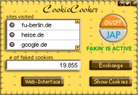 CookieCooker 2.03 screenshot. Click to enlarge!