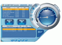 Cool MP3 WAV Converter 3.0 screenshot. Click to enlarge!