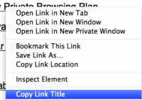 Copy Link Title 0.1 screenshot. Click to enlarge!
