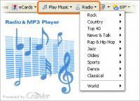 Crawler Radio and MP3 Player 5.0.0.160 screenshot. Click to enlarge!