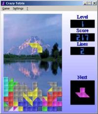 Crazy Tetris 2.21 screenshot. Click to enlarge!