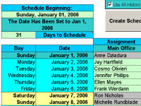 Create Floor Schedules for Your Agents 3.92 screenshot. Click to enlarge!