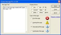 Create Message Pro 1.00 screenshot. Click to enlarge!