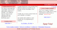 Createonlineforms.com 1.0 screenshot. Click to enlarge!