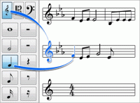 Crescendo Music Notation Editor 1.55 screenshot. Click to enlarge!