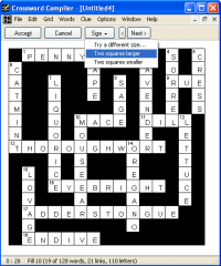 Crossword Compiler 8.1 screenshot. Click to enlarge!