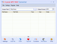 Crystal MP3 Converter 1.20 screenshot. Click to enlarge!