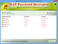 DAP Password Decryptor 1.5 screenshot. Click to enlarge!