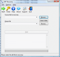 DBF Recovery 4.1 screenshot. Click to enlarge!