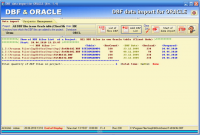 DBF data import for ORACLE 1.4 screenshot. Click to enlarge!