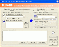 DLL to Lib 3.00 screenshot. Click to enlarge!