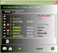 DVD Device Lock 2.99 screenshot. Click to enlarge!