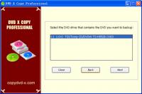 DVD X Copy Professional 2.0 screenshot. Click to enlarge!