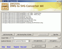 DWG to SVG Converter MX 2017 6.2.5.125 screenshot. Click to enlarge!
