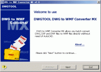 DWG to WMF Converter MX 5.6.4 screenshot. Click to enlarge!