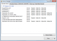 DXVA Checker 3.15.3 screenshot. Click to enlarge!