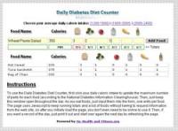 Daily Diabetes Diet Counter 1.6 screenshot. Click to enlarge!