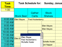 Daily Shifts and Tasks for 25 Employees 3.98 screenshot. Click to enlarge!