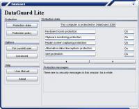 DataGuard AntiKeylogger Lite 4.1.0.0 screenshot. Click to enlarge!