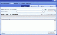 DataNumen Excel Repair 2.2 screenshot. Click to enlarge!