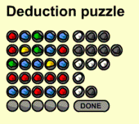 Deducrion online puzzle 1 screenshot. Click to enlarge!