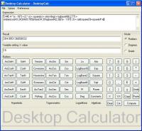 Desktop Calculator - DesktopCalc 2.1.6 screenshot. Click to enlarge!
