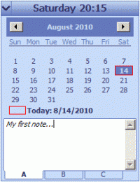 Desktop Calendar Reminder 1.70 screenshot. Click to enlarge!