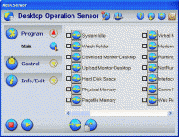 Desktop Operation Sensor 7.8 screenshot. Click to enlarge!