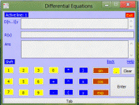 Differential Equations 2.1.0.0 screenshot. Click to enlarge!