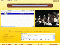 Digiters DVD to Zune Converter 3.6.6 screenshot. Click to enlarge!
